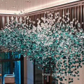 New product Modern design customized decoration crystal project big hotel lobby chandelier
